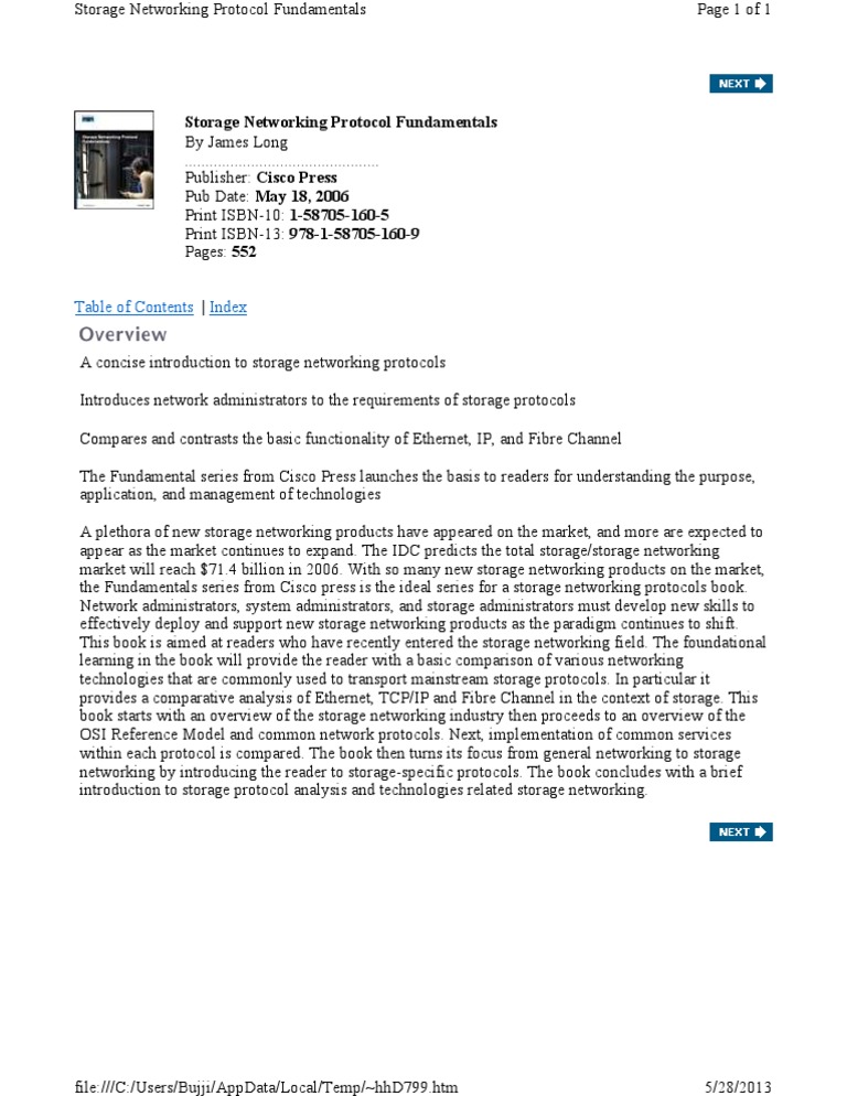 Storage Networking Protocol Fundamentals: Index | PDF | Business ...