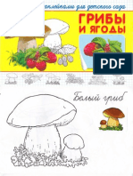Грибы и ягоды. Раскраска с наклейками для детского сада (Суперраскраска) - 2010