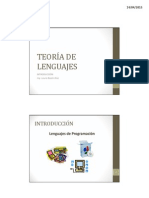 01-02 Teoria de Lenguajes - Introduccion