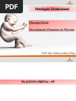 aula  - placenta prévia e descolamento prematuro de placenta