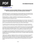Dwight Evans Budget Release