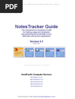 Download NotesTracker Version 53 Guide by NotesTracker SN148077501 doc pdf