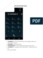 Android Phone ေတြအတြက္ Secret Dial Codes List မ်ား