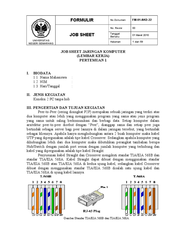 Jobsheet Praktek Jaringan Komputer