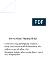 Komunikasi Antarpribadi