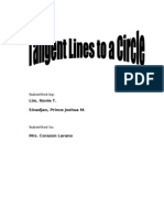 Tangent Lines To A Circle (Action Research)