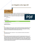 Cómo Calcular El Ángulo en Las Vigas Del Techo