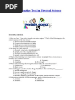 LET Practice Test in Physical Science