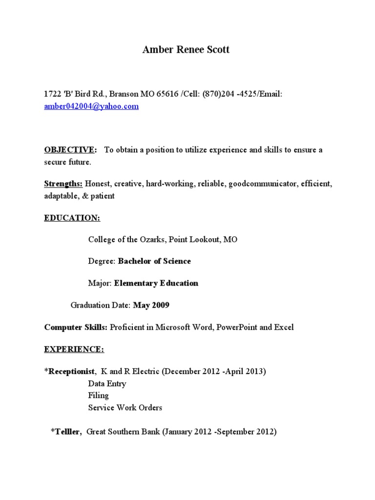 Amber Renee Scott | PDF | Law