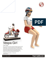 Vespa Girl Cutout Assembly