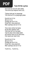 Tum Hi Ho Lyrics