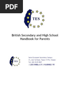 European Secondary Campus Handbook For Parents 2012 - 2013