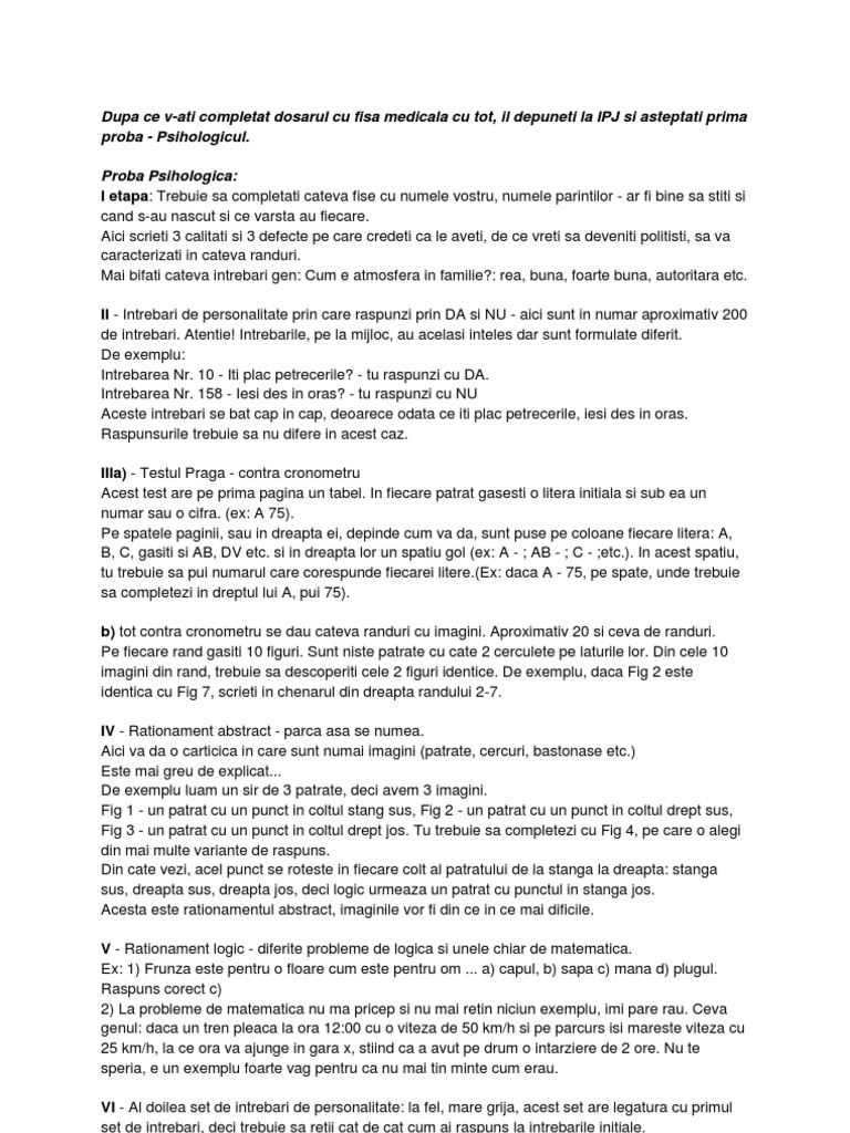Test Psihologic