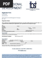 Debt Registration Form May - July 2009