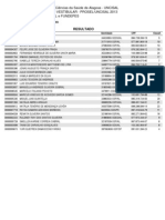 Resultado - Ordem Alfabetica Uncisal 2013