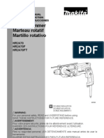 Rotary Hammer Marteau Rotatif Martillo Rotativo: HR2470 HR2470F HR2470FT