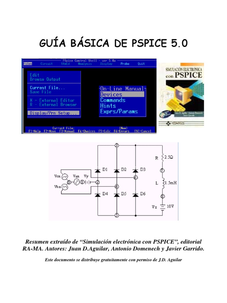 Manual Pspice | PDF | Biblioteca (informática) | Transistor