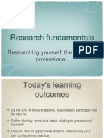 Research Fundamentals: Researching Yourself: The Reflective Professional