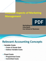 Financial Aspects of Marketing Management