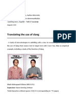 Download Translation of Use of Slang by Marie Tan SN148139444 doc pdf