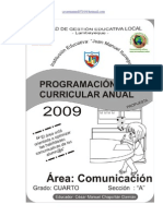 PROGRAMACION ANUAL 2009 COMUNICACIÓN