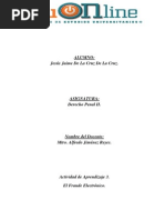 Actividad de aprendizaje 3. El fraude electrónico