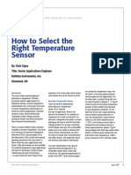 Selecting the Correct Temperature Sensor