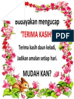 Budayakan Mengucap Terima Kasih