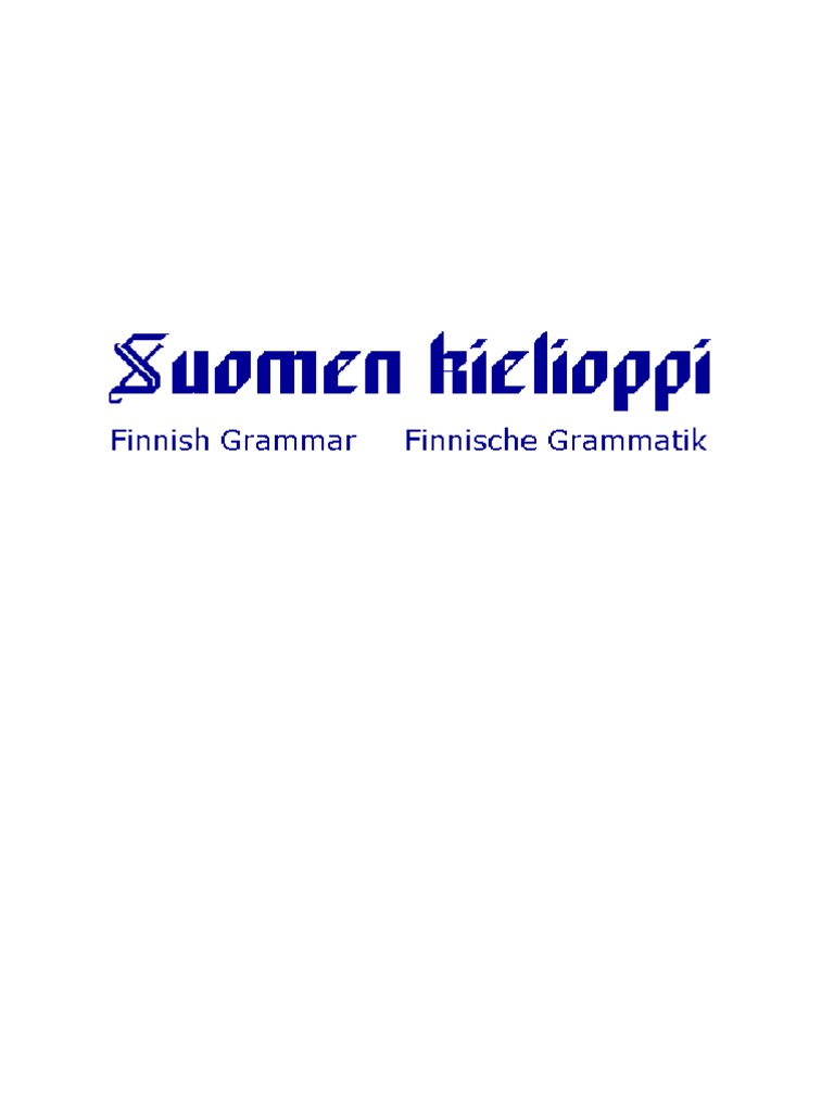 Finnish Alphabet and Phonetics Guide | PDF | Grammatical Number ...