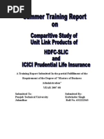 Comparitive Study ICICI & HDFC