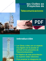 Aspectos Civiles para Bases Terrestres de Telecomunicaciones (Microvawe Antenna Ground Stations: Civil Works)