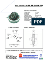 Two-Pole Resolver Electrical Parameters and Dimensions