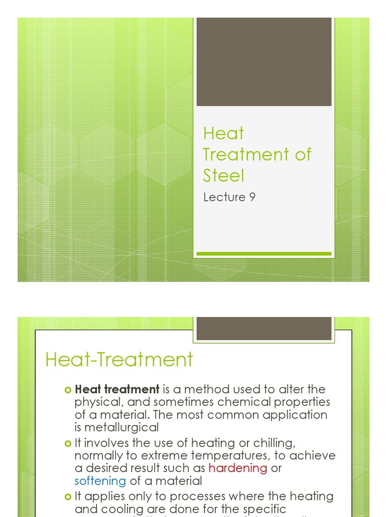Heat Treatment of Steel | PDF | Heat Treating | Annealing (Metallurgy)