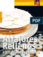 Alfajores rellenos caseros con manjarblanco