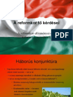 A Reformkor Fő Kérdései