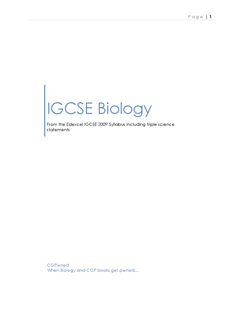 The Ultimate IGCSE Guide To Biology | PDF | Heart Valve | Neuron