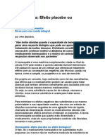 HOMEOPATIA Efeito biológico ou placebo - Alex Botsaris - Medicina Complementar