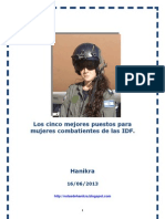 Los Cinco Mejores Puestos Para Mujeres Combatientes de Las IDF