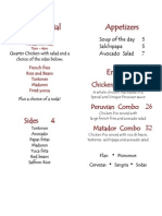 Pio 1 Menu