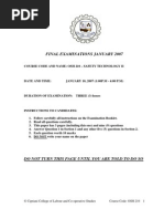 OSH 210 Safety Technology II 4