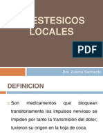 Anestésicos locales: definición, mecanismo de acción, presentaciones y dosis de lidocaína, bupivacaína, levobupivacaína y ropivacaína