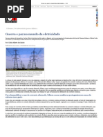 Guerra e paz no mundo da eletricidade — CH