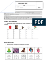 Prueba Unidad 2- 1º Básico Lenguaje