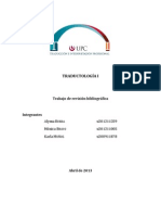 Revisión Bibliográfica (Traductología 1) 2013-1