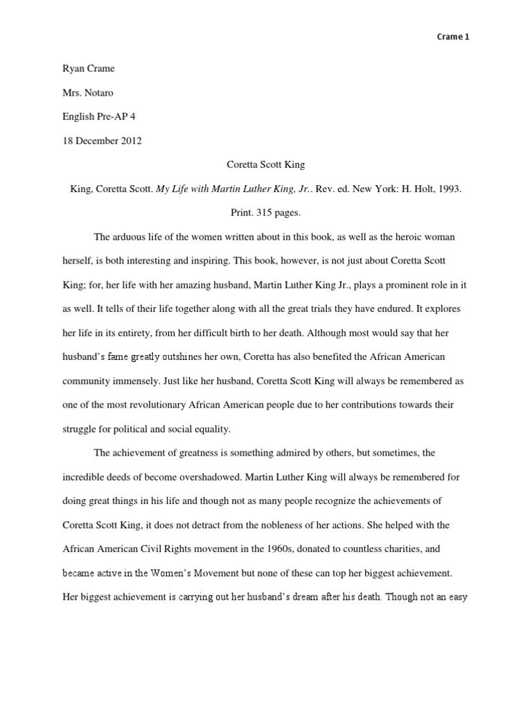 Coretta scott king facts image