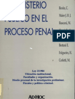 Maier Roxin y Otros - Ministerio Publico en El Proceso Penal