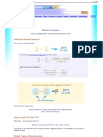 Partial Fractions