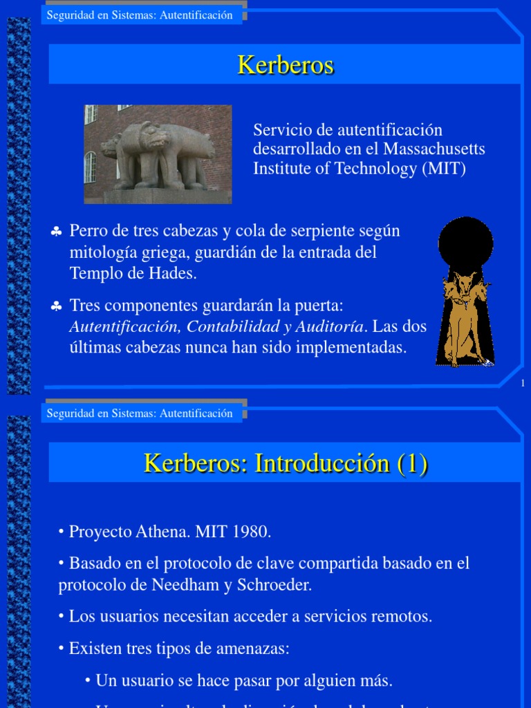 Kerberos | PDF | Autenticación | Comunicación segura