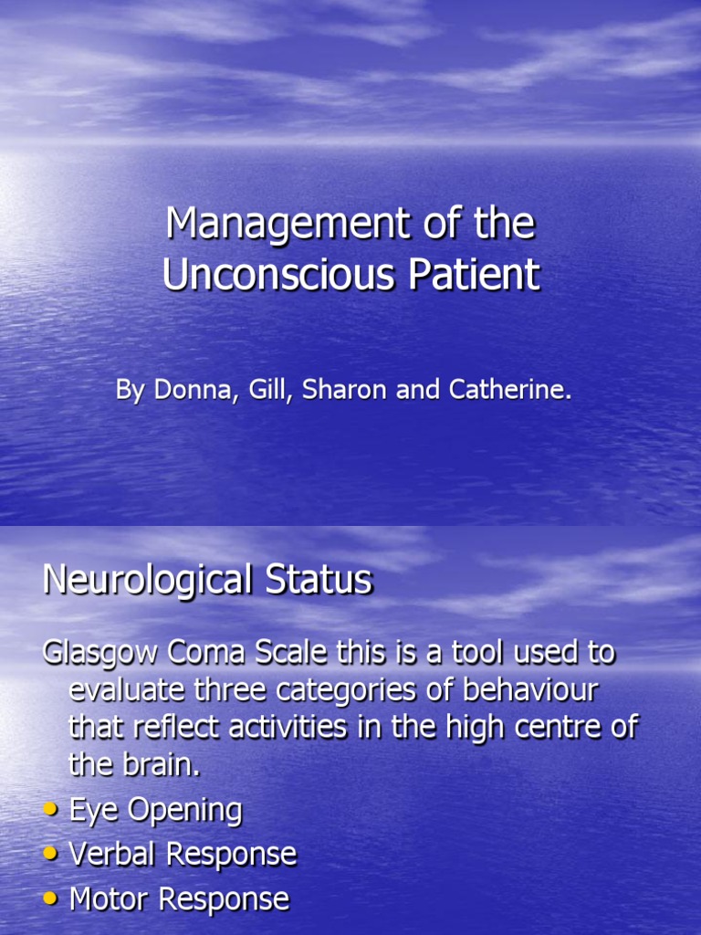 Management of The Unconscious Patient PDF Circulatory System
