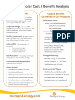 Solar Cost Benefit Analysis Overview Commercial